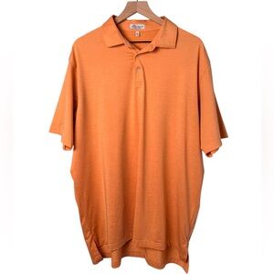 Peter Millar Summer Comfort Performance Polo Shirt Orange Size-XL GUC